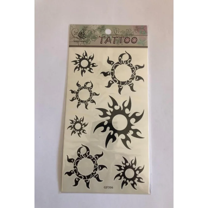 Güneş Yapıştırma Sticker Dövme Geçici Dövme Temporary Tattoos