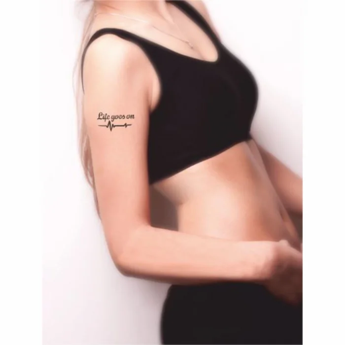 Hayat Devam Ediyor Tattoo Geçici Dövme Şablonları Kına Kalıpları