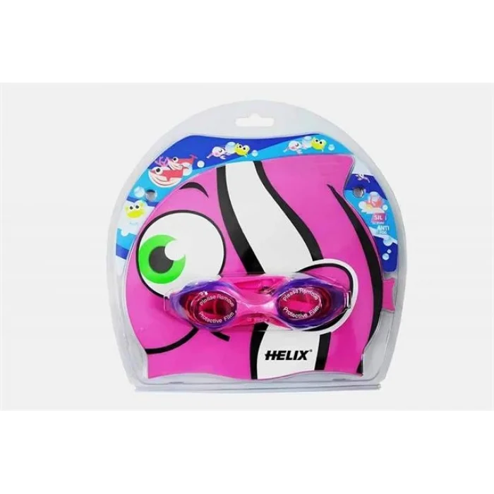 Supertrend KBS400 Çocuk Yüzücü Gözlüğü ve Bone Seti