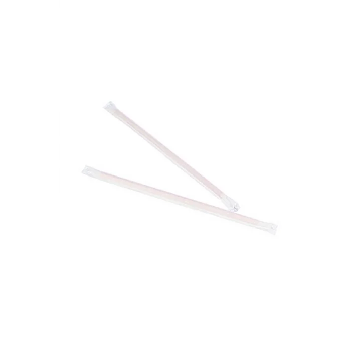 Kağıt Sargılı Pipet 5mmx22cm 200lü