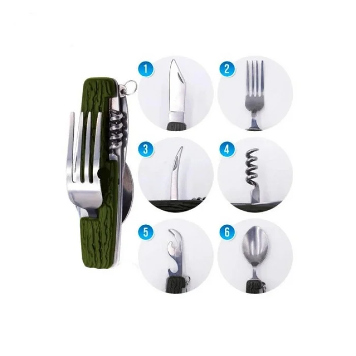 Kamp Çakısı Haki 6 Parçalı