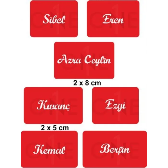 Kına İle İsim Yazma Geçici Dövme Seti Kına ve Fırça Hediyeli