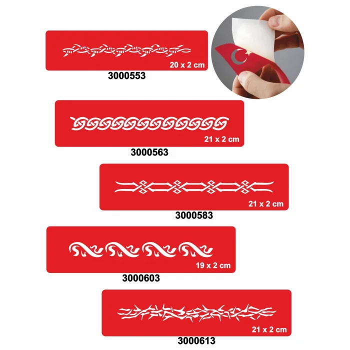 Kol Modelleri 5li Set Geçici Dövme Kına Şablonu