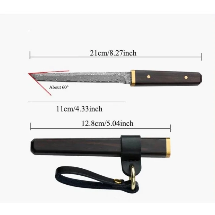 Liuzhangyu Damascus Mini Katana