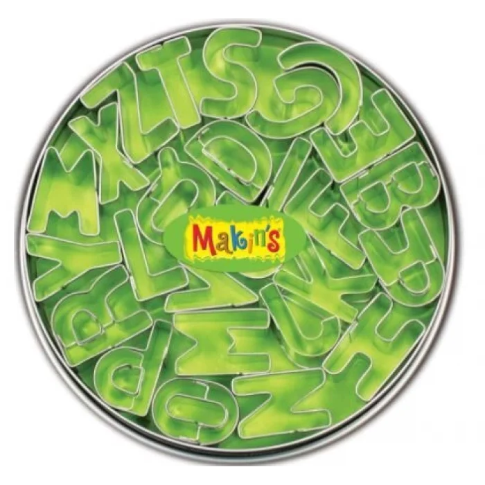 Makins Clay Polimer Kil Kesme Kalıbı Seti Supertrendbe 26 Harf Deseni