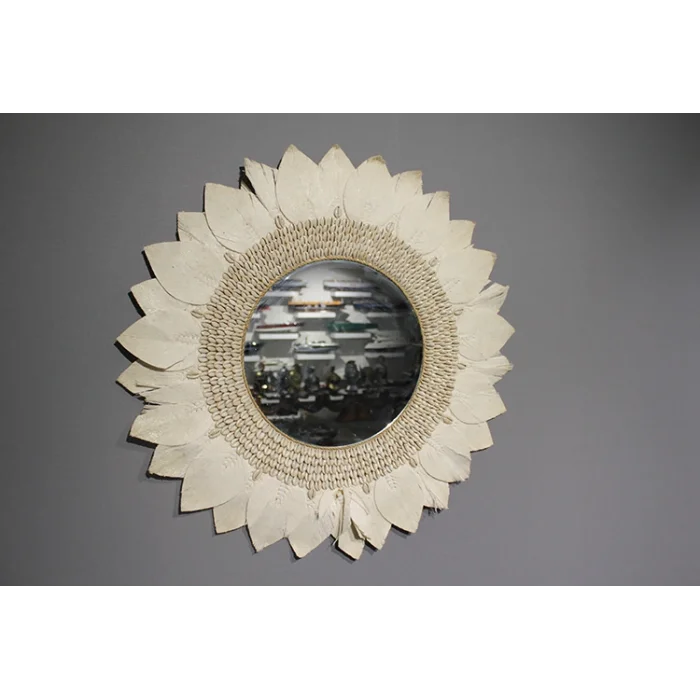 Makrome Duvar Aynası 3Natural-11