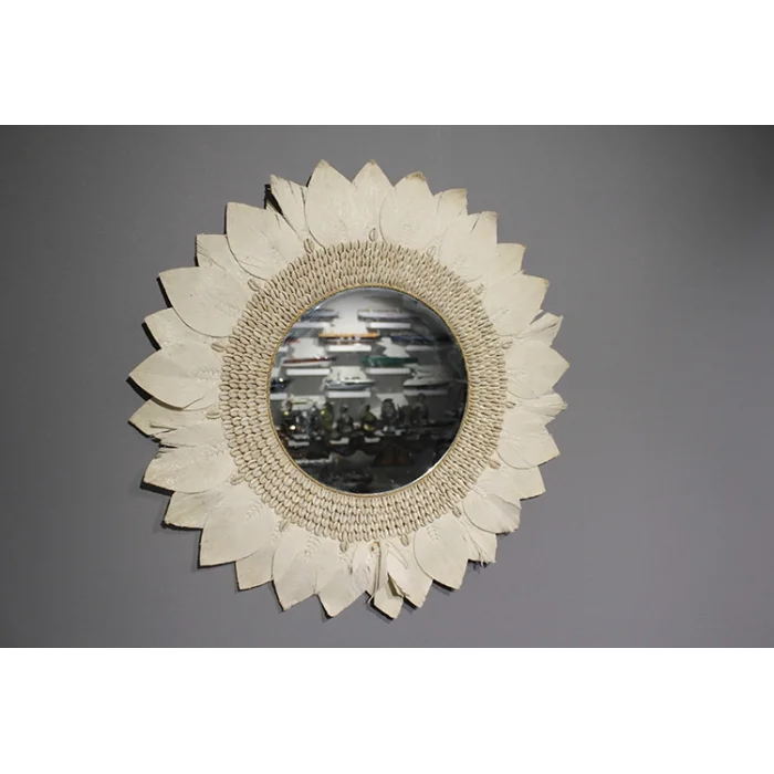 Makrome Duvar Aynası 3Natural-12