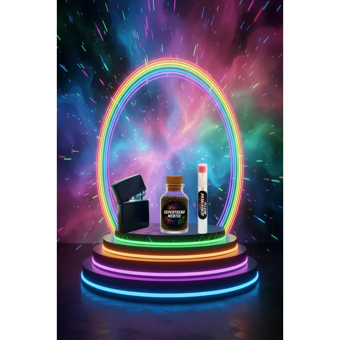 Mentol Topu 1000 Adet Böğürtlen Mentol 1 Adet Apliaktör, Zippo Çakmak Hediye