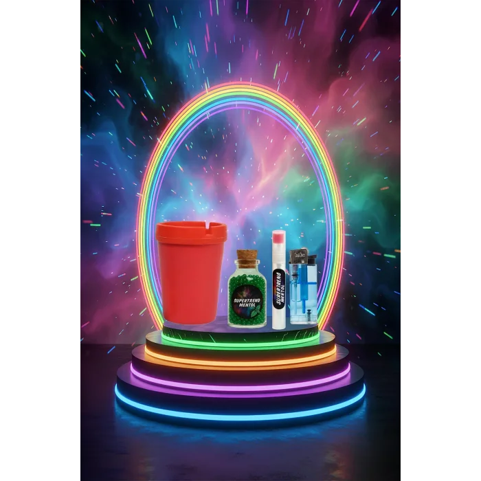 Mentol Topu 1000 Adet Yeşil Mentol 1 Adet Apliaktör, Çakmak ve Küllük Hediye