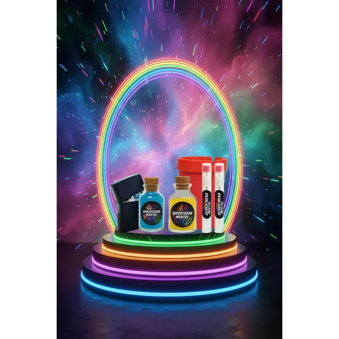 Mentol Topu 2000 Adet Mavi ve Limon Mentol 1 Adet Apliaktör, Zippo Çakmak Hediye