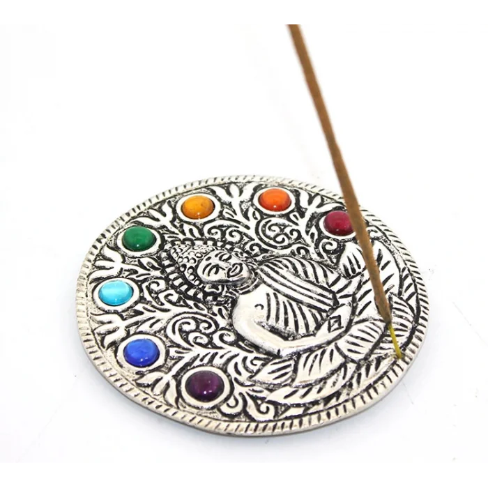 Metal 7 Çakra ( Chakra ) Buda Tütsülük Ksk2175