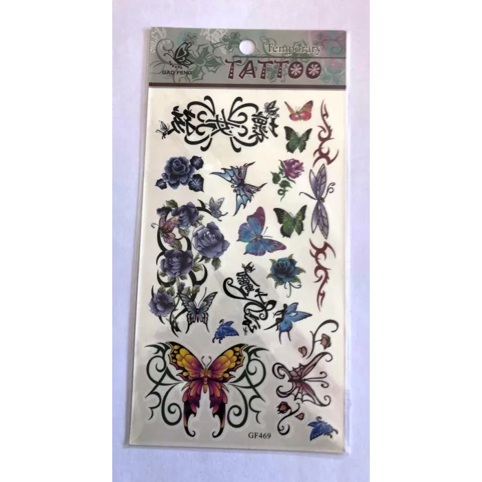 MinikKelebekler Yapıştırma Sticker Dövme Geçici Dövme Temporary Tattoos