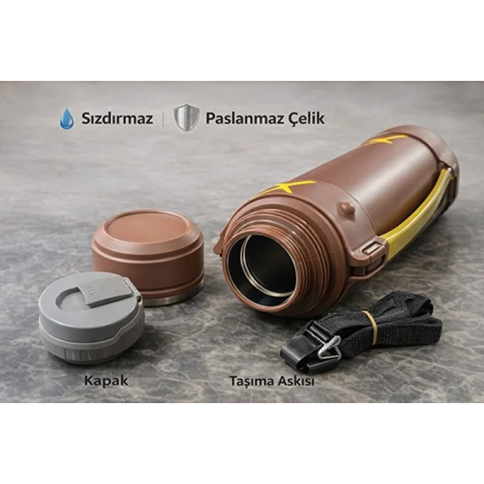 Mszm 1600 Ml Çift Katmanlı Vakumlu Paslanmaz Çelik Termos TKN4636