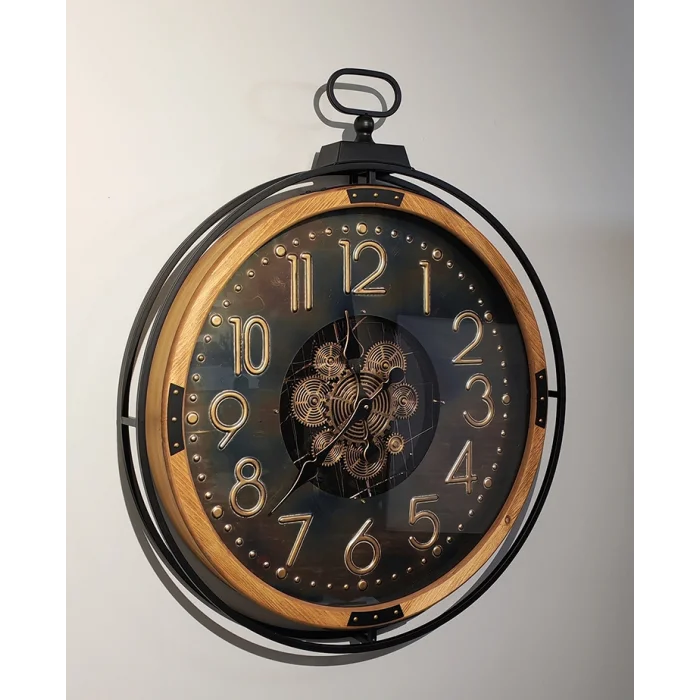 Özel Tasarım Metal Çarklı Duvar Saati SPR4850