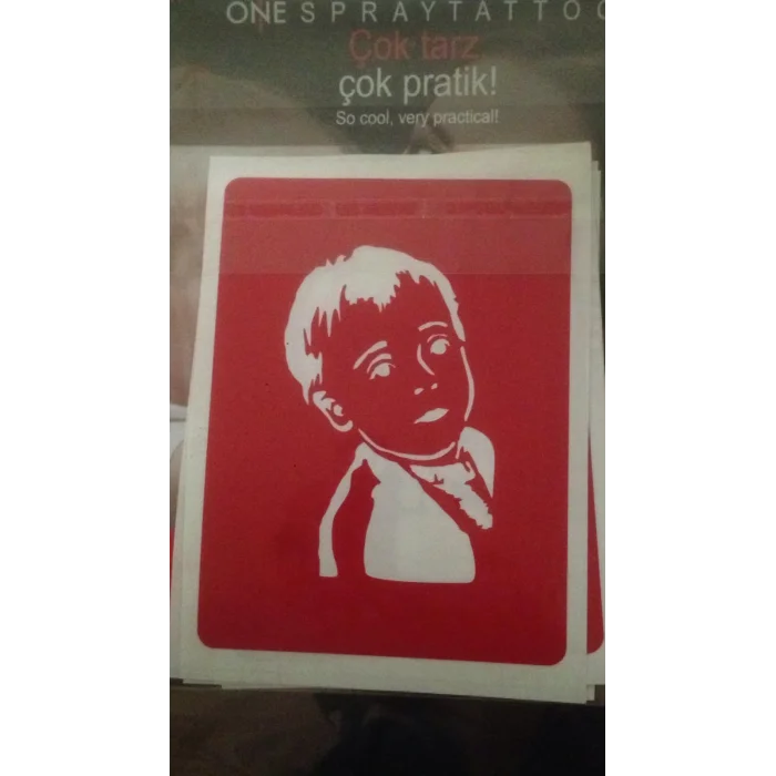 Özel Tasarım Resimden Dövme Seti Sadece Desen