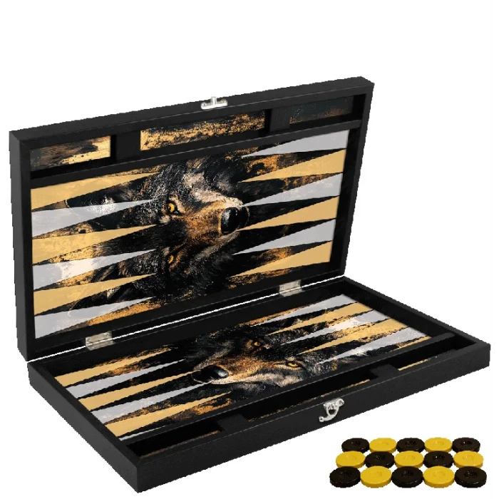 Özel Trendy Kurt Tasarımı Tavla