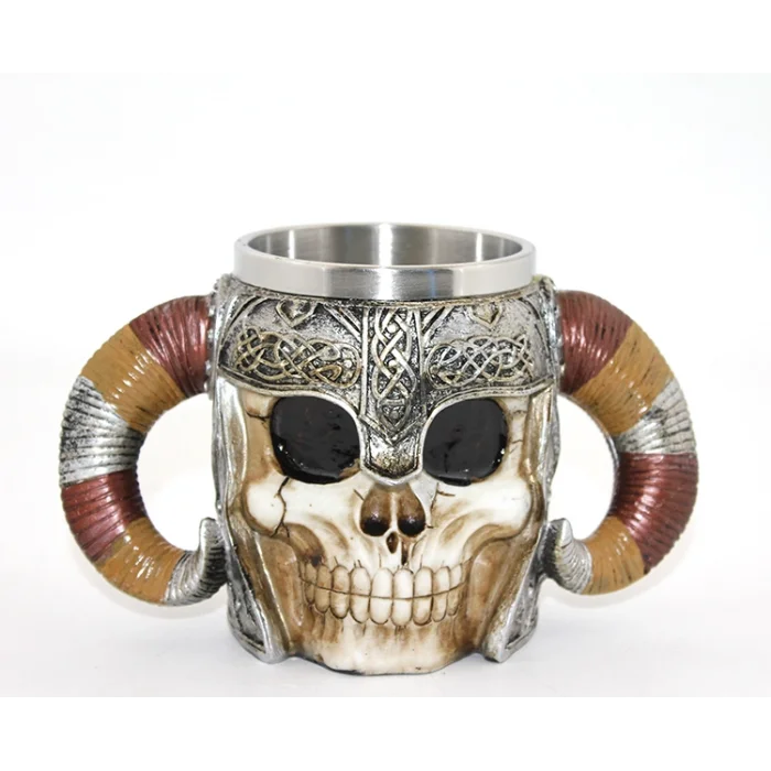 Paslanmaz Çelik Kurukafa Kupa Bardak TKN2588