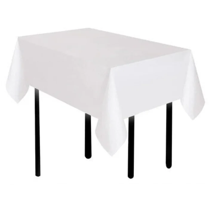 Plastik Masa Örtüsü Beyaz 137 x 183cm 1 Adet