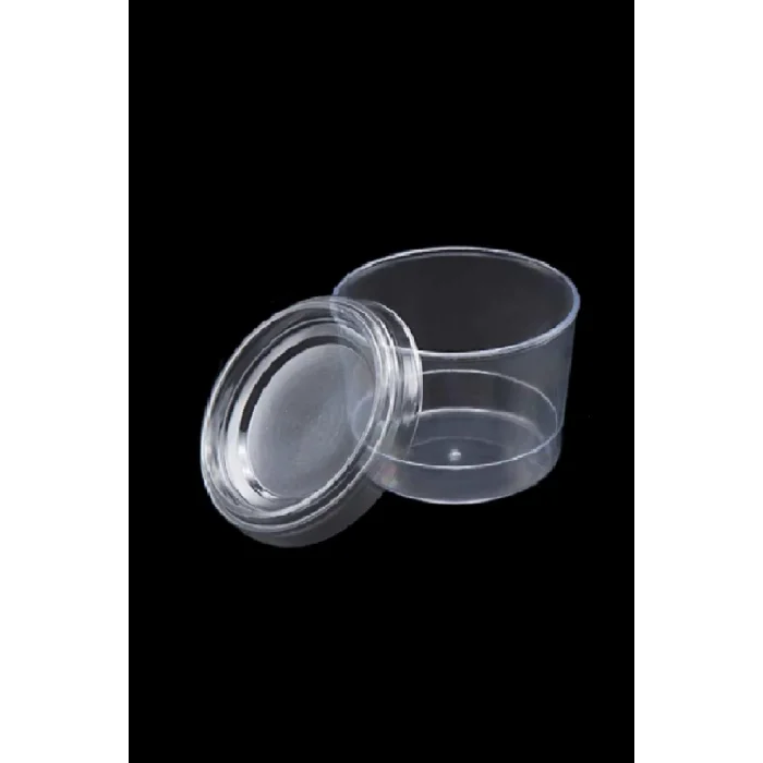 Plastik Silindir Tatlı Kasesi Kapağı 250cc 15li