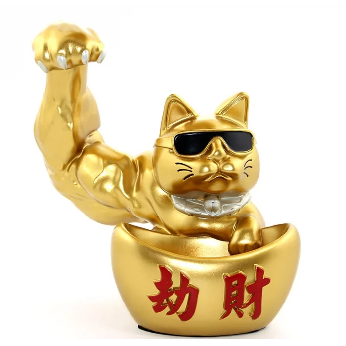 Polyester Şanslı Kedi Figürü TKN2271