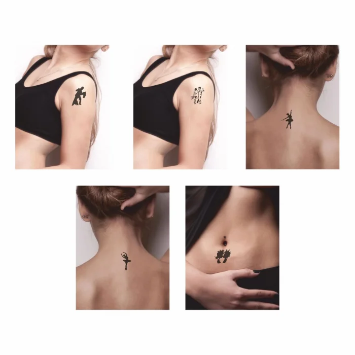 Ruhun Dansı 5li Set Geçici Dövme Kına Şablonu