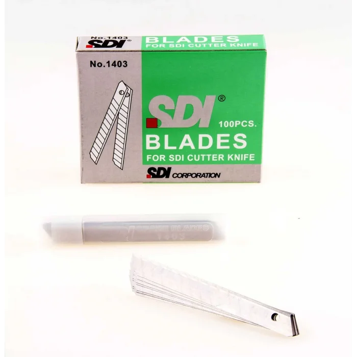 SDI Dar Maket Bıçağı Yedeği 9 mm 100lü Paket