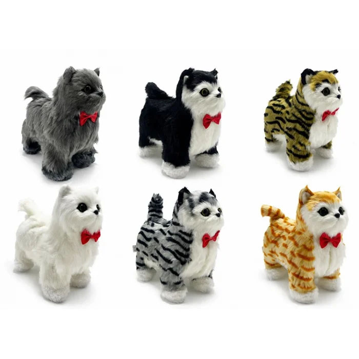 Sesli Hareketli Yürüyen Peluş Kedi TKN3389
