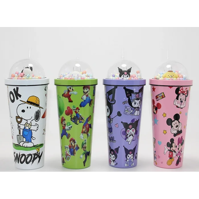 Sevimli Anime Karakterli Pipetli Termos & Suluk SPR4710