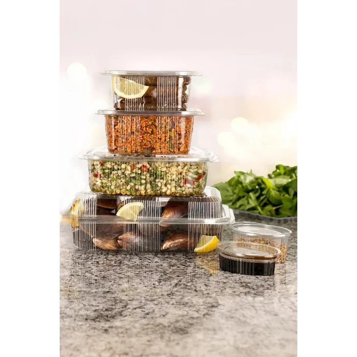 Sızdırmaz Kendinden Kapaklı Plastik Kap 150 gr (100lü)