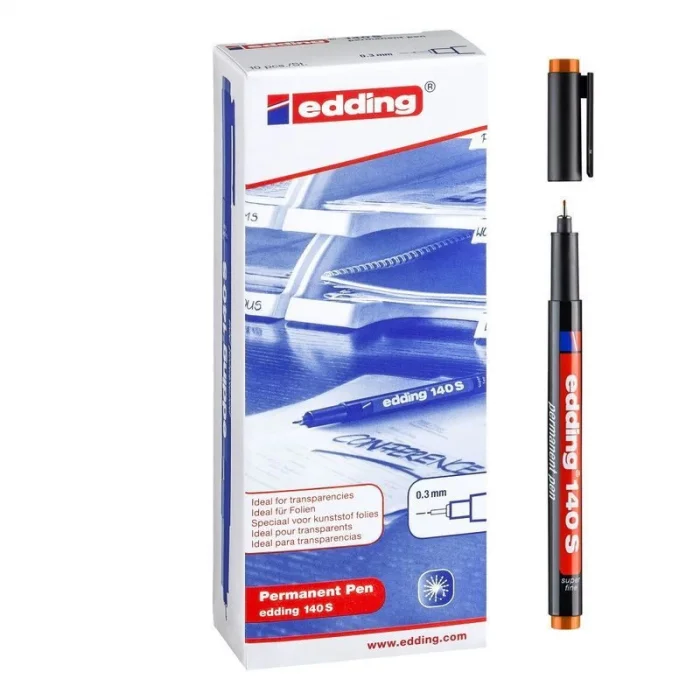 Supertrend 140 S Çok Amaçlı Permanent Kalem (Asetat Kalemi) TURUNCU 10lu Kutu