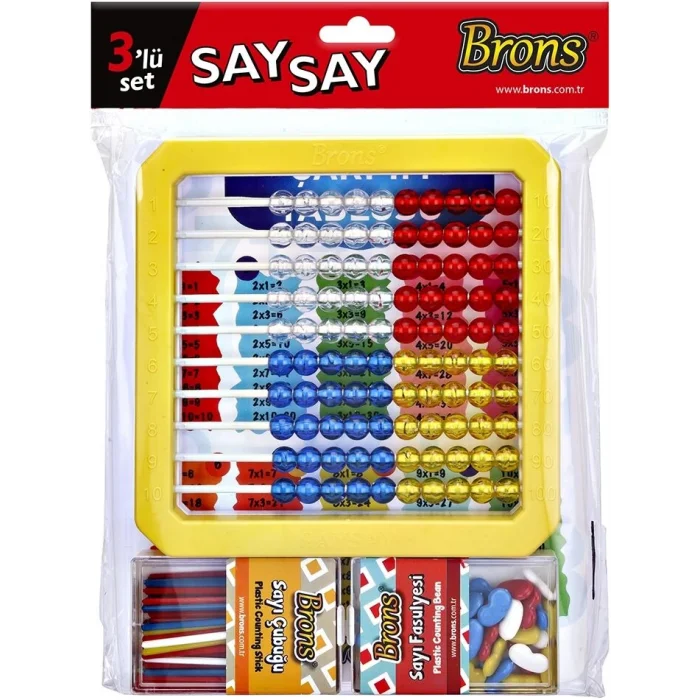 Supertrend 3lü Lüks Mishap Seti (Abaküs+Fasülye+Çubuk)