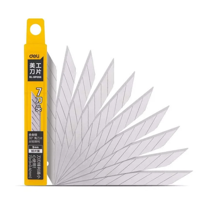 Supertrend 30 Derece Eğimli Dar Maket Bıçağı Yedeği 9 mm 10lu Paket