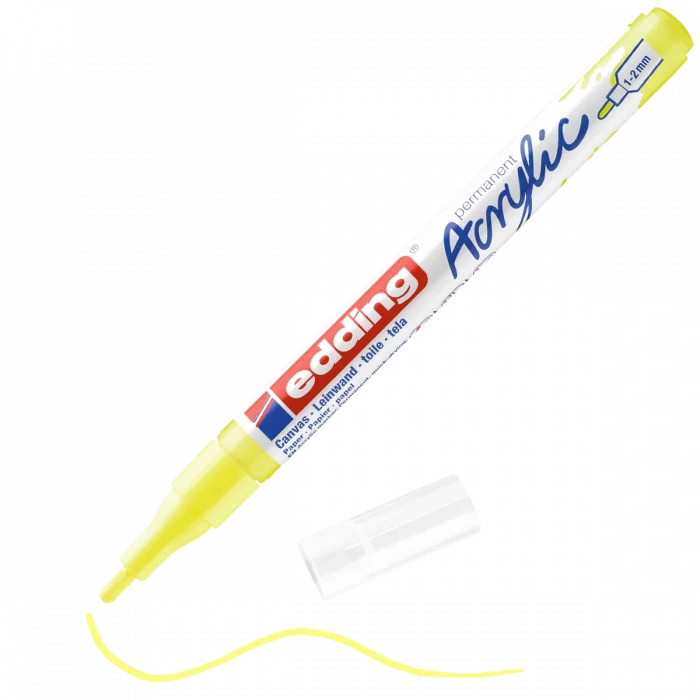 Supertrend 5300 Akrilik Boyama Markörü 1-2 mm FOSFORLU SARI