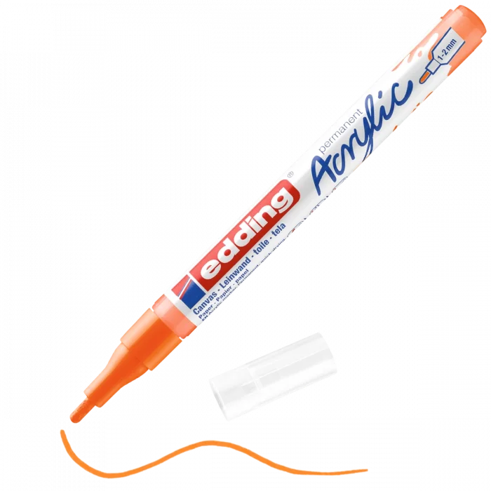 Supertrend 5300 Akrilik Boyama Markörü 1-2 mm FOSFORLU TURUNCU