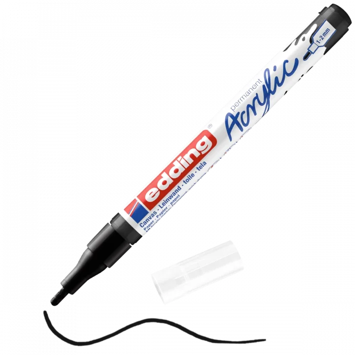 Supertrend 5300 Akrilik Boyama Markörü 1-2 mm SİYAH