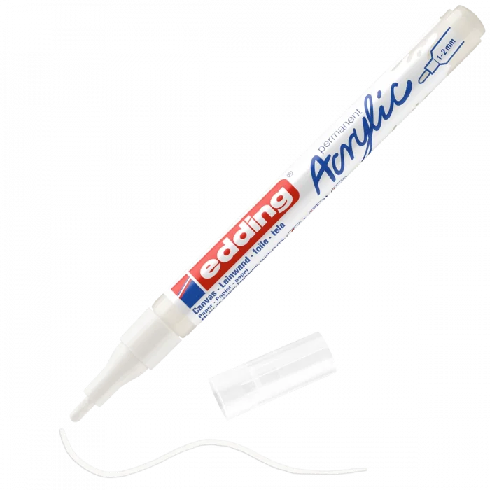 Supertrend 5300 Akrilik Boyama Markörü 1-2 mm TRAFİK BEYAZ