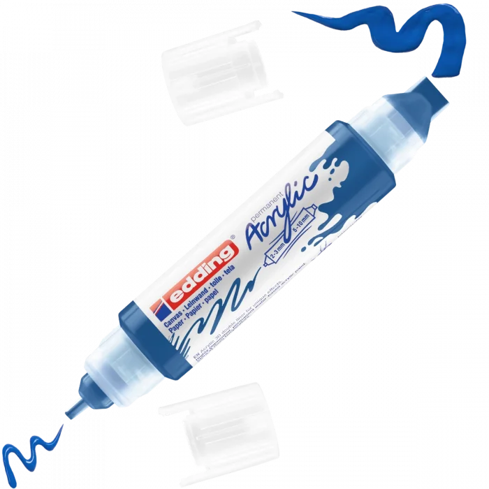 Supertrend 5400 Akrilik Boyama Markörü 3D Double Liner ANZER MAVİ