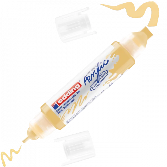 Supertrend 5400 Akrilik Boyama Markörü 3D Double Liner PASTEL SARI