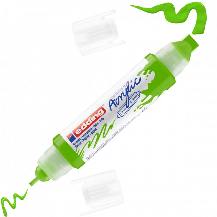 Supertrend 5400 Akrilik Boyama Markörü 3D Double Liner SARI-YEŞİL