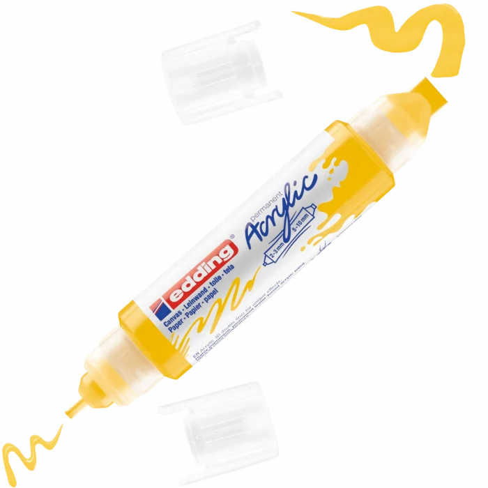 Supertrend 5400 Akrilik Boyama Markörü 3D Double Liner TRAFİK SARI