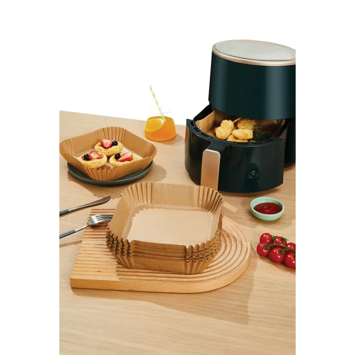 Supertrend Airfryer Pişirme Kağıdı Kare 20cm 50 + 5 Adet (5 Adet Hediye)