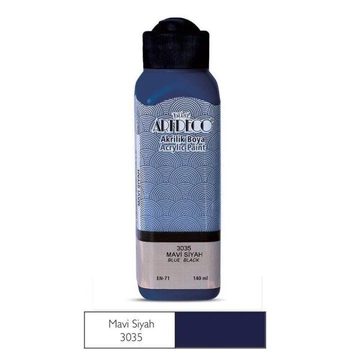 Supertrend Akrilik Boya 140 ml. 3035 MAVİ-SİYAH