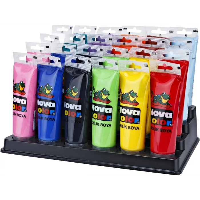 Supertrend Akrilik Boya Seti 24 Adet x 75 ml. Sınıf Seti (12 Renk x 2 Adet)