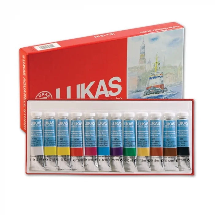 Supertrend Aquarell Studio Tüp Sulu Boya Seti 12 Renk x 12 ml.