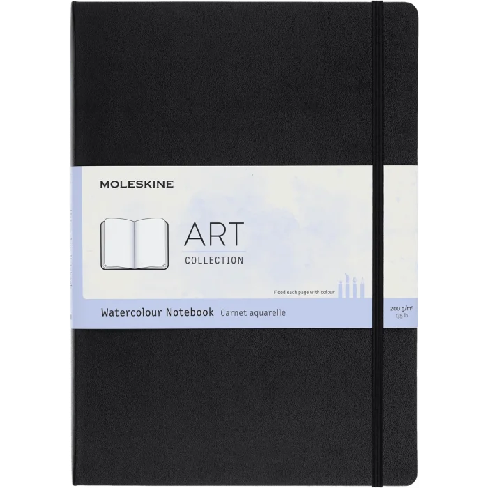 Supertrend Art Collection Sert Kapak Suluboya Defteri 21x30 cm. 200 gr. 60 Sayfa Siyah