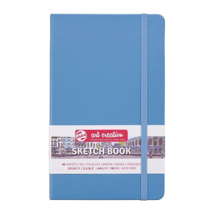 Supertrend Art Creation Sketchbook Sert Kapak Eskiz Çizim Defteri 140 gr. 13x21 cm. 80 yp. PASTEL MAVİ