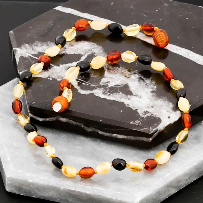 Supertrend Bebek Damla Kehribar Diş Kolye