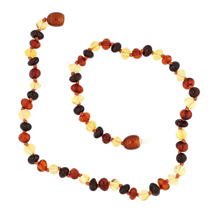 Supertrend Bebek Damla Kehribar Diş Kolye