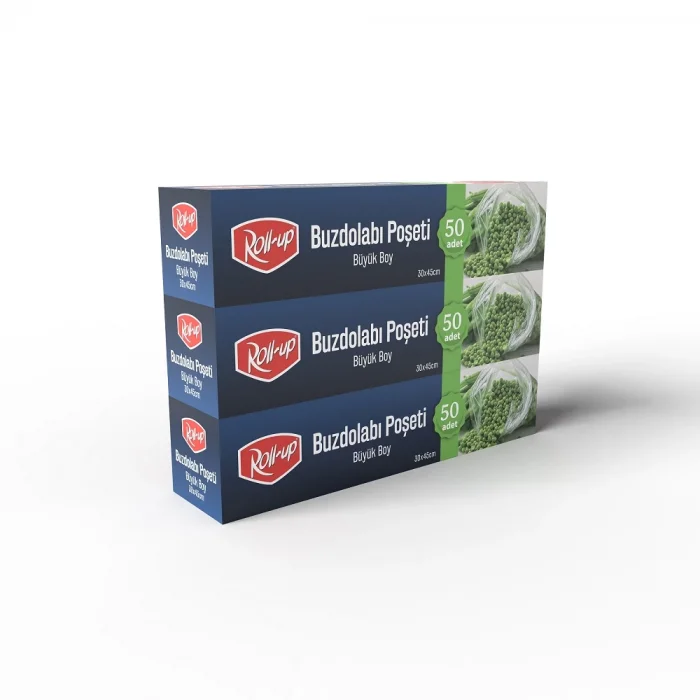 Supertrend Büyük Boy Buzdolabı Poşeti 30x45cm 50li x 3 Paket (150 Adet)