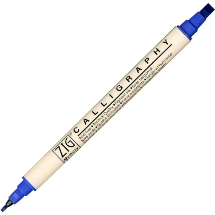 Supertrend Calligraphy Çift Uçlu Kaligrafi Kalemi 2 mm. + 5 mm. 030 Pure Blue